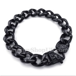 Heren Titanium Gegoten Zwarte Armband