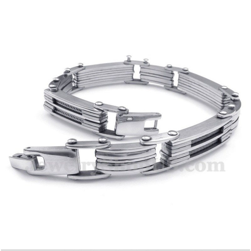 Heren Titanium Kabelarmband Heren Titanium Kabelarmband