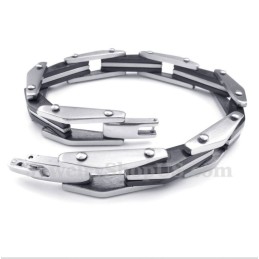 Heren Titanium Zwarte Armband