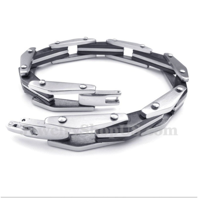 Heren Titanium Zwarte Armband Heren Titanium Zwarte Armband