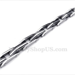 Heren Titanium Zwarte Armband
