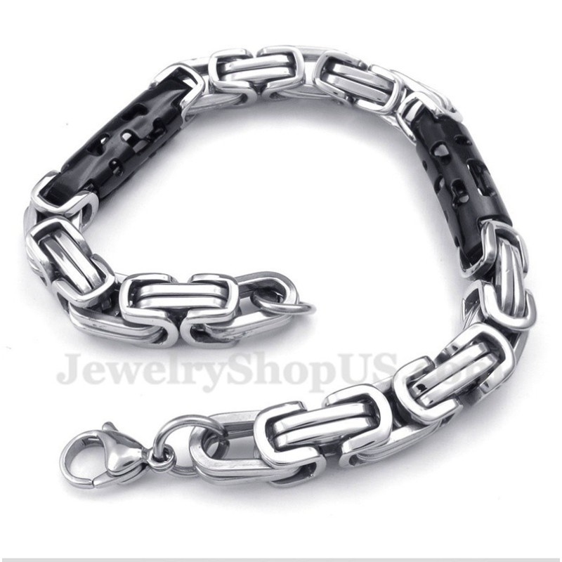 Heren Titanium Cilinder Zwarte Armband Heren Titanium Cilinder Zwarte Armband
