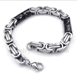 Heren Titanium Cilinder Zwarte Armband