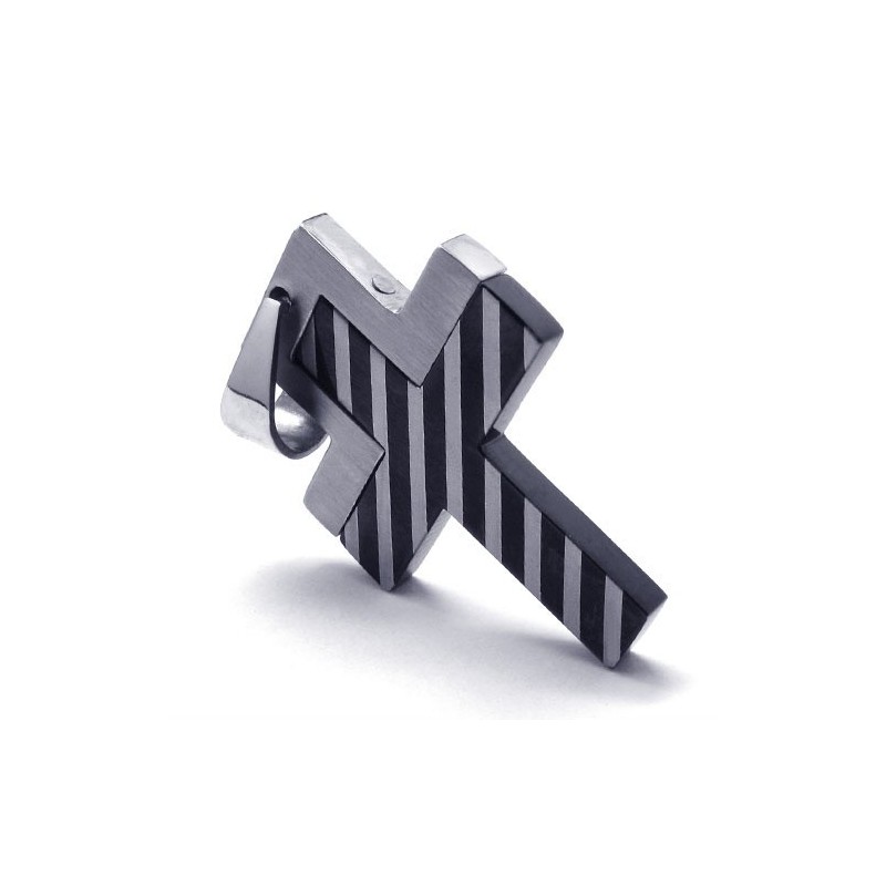 Nieuwe Stijl Geweven Kruis Titanium Hanger