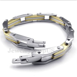 Heren Titanium Gouden Armband