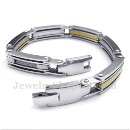 Heren Titanium Gouden Armband