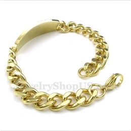 Herenarmband Van Titaniumgoud Met Diamant En Grieks Meanderpatroon