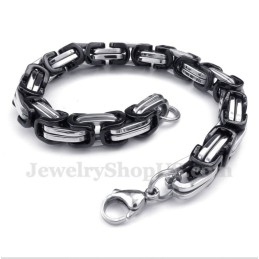 Heren Titanium Zwarte Armband
