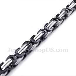 Heren Titanium Zwarte Armband