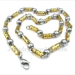 Titanium Gouden Holle Ketting Voor Heren