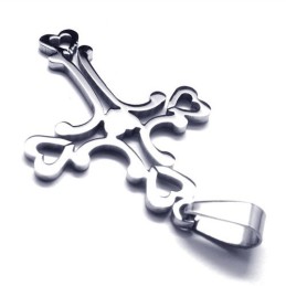 Zoete Hart Liefdeskruis Titanium Hanger