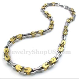 Heren Titanium Gouden Gelaagde Ketting