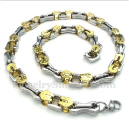 Heren Titanium Gouden Gelaagde Ketting