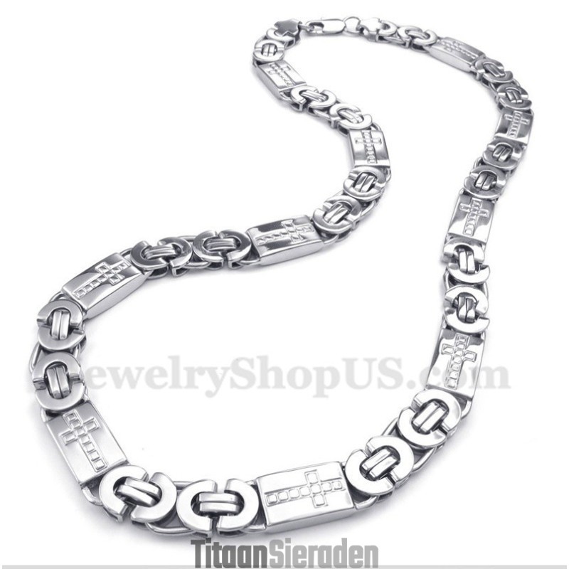 Titanium Kruisketting Voor Heren Titanium Kruisketting Voor Heren