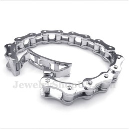 Titanium Fietskettingarmband Voor Heren