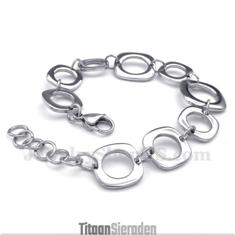 Heren Titanium Ronde Armband Heren Titanium Ronde Armband