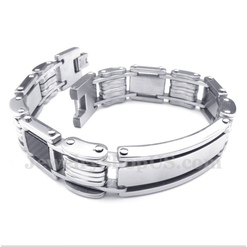 Heren Titanium Koolstofvezel Armband Heren Titanium Koolstofvezel Armband
