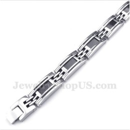 Heren Titanium Koolstofvezel Kabelarmband