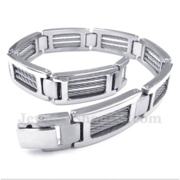 Heren Titanium Kabelarmband