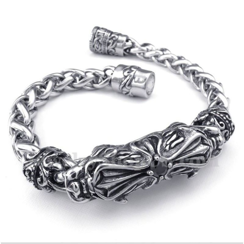 Heren Titanium Gegoten Diamanten Armband Heren Titanium Gegoten Diamanten Armband