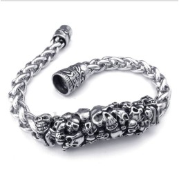 Heren Titanium Gegoten Schedelarmband
