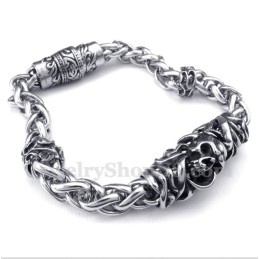 Heren Titanium Gegoten Schedelarmband