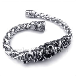 Heren Titanium Gegoten Schedelarmband