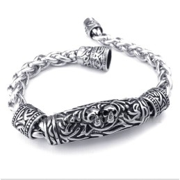 Heren Titanium Gegoten Schedelarmband