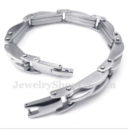 Titanium Wave-Armband Voor Heren