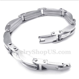 Titanium Wave-Armband Voor Heren