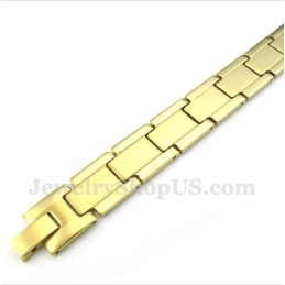 Heren Gouden Titanium Armband