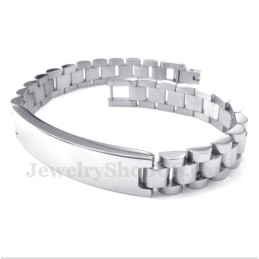 Heren Titanium Armband Met Kristal