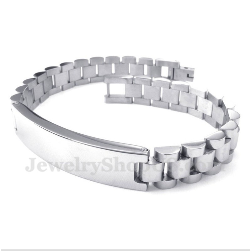 Heren Titanium Armband Met Kristal Heren Titanium Armband Met Kristal