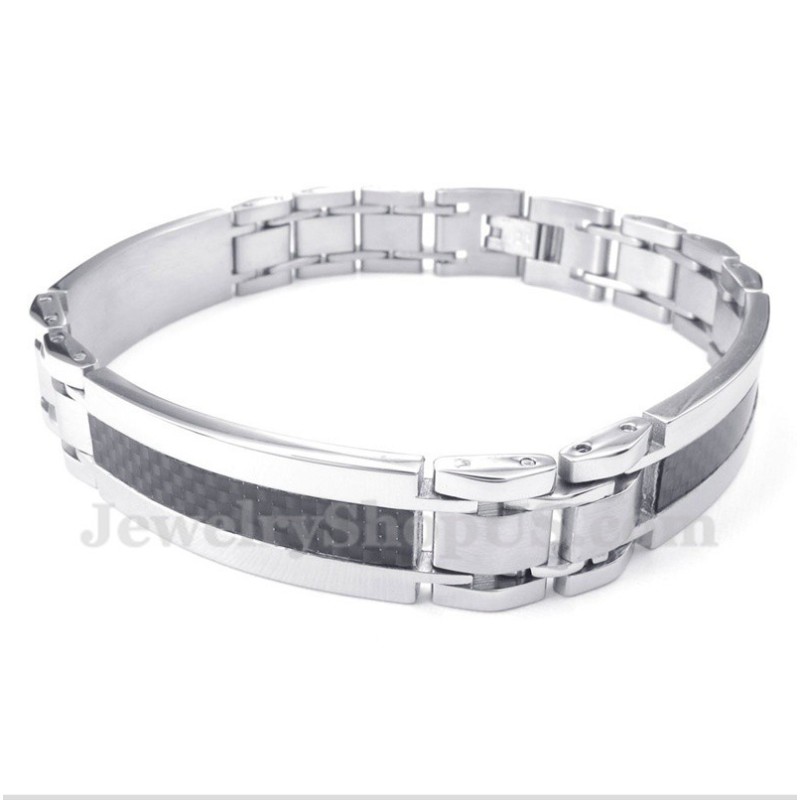 Heren Titanium Koolstofvezel Armband
