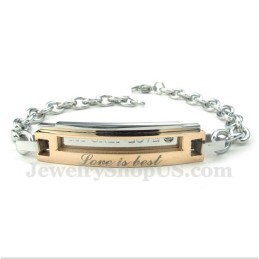 Heren Titanium Gouden Armband Voor Koppels