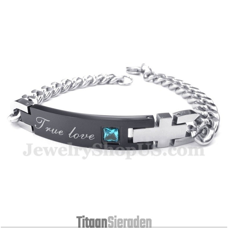 Heren Titanium Diamanten Armband Voor Koppels Heren Titanium Diamanten Armband Voor Koppels
