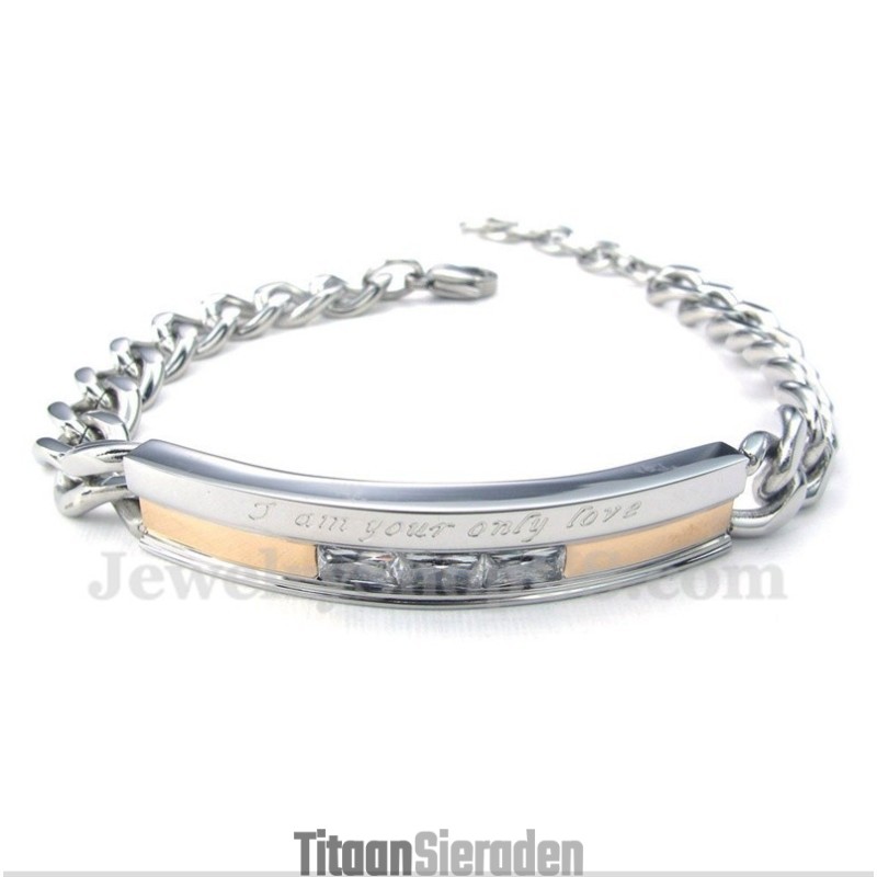Dames Titanium Kristal Armband Voor Koppels Dames Titanium Kristal Armband Voor Koppels