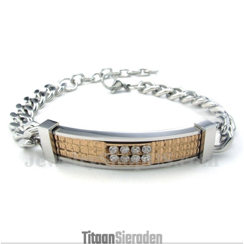Dames Titanium Gouden Diamanten Armband Voor Koppels Dames Titanium Gouden Diamanten Armband Voor Koppels