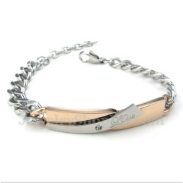 Dames Titanium Gouden Armband Voor Koppels