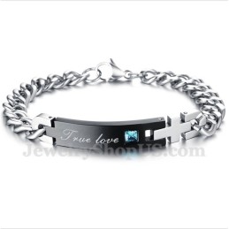 Heren Titanium Koppelarmband
