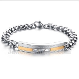 Heren Titanium Koppelarmband