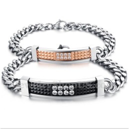 Heren Titanium Koppelarmband