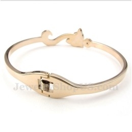 Heren Titanium Roségouden Vosarmband