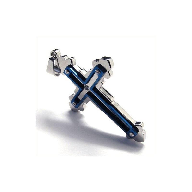 Mode Kruis Titanium Hanger (Blauw)