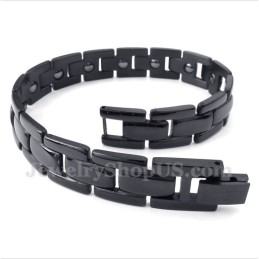 Heren Titanium Magneet Zwarte Armband