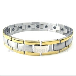 Heren Titanium Magneet Gouden Armband