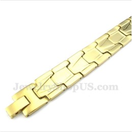 Heren Gouden Titanium Armband