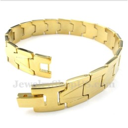 Heren Gouden Titanium Armband