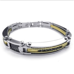 Heren Diamanten Titanium Armband