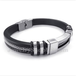 Heren Titanium Rubberen Armband